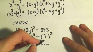 Factoring Sums and Differences of Cubes  Ex 3 [upl. by Rehpotsyrhc]