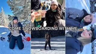 VLOG Come snowboarding with me 🏂 [upl. by Marchak48]