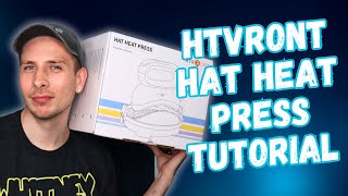 HTVRONT Hat Press Tutorial  How to Put Heat Transfer Vinyl on a Hat [upl. by Stockmon]