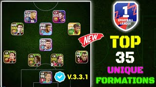 Top 35 New Unique Formations Update In eFootball 2024 Mobile  New Hidden Formations In eFootball 🤩 [upl. by Simonsen]