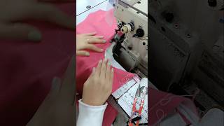 sewing Cutting Fabrics With Overlock Sewing Machine [upl. by Armitage]