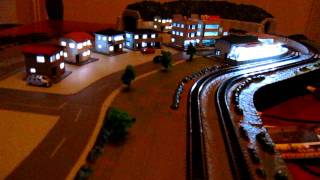 Tokyo Marui Pro Z Z scale Diorama ABCD with Yamanote and Sleeping train [upl. by Biron852]