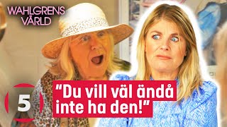 Wahlgrens värld  Christina Schollin quotråkarquot sälja Pernillas svindyra jacka  Kanal 5 [upl. by Yartnoed]