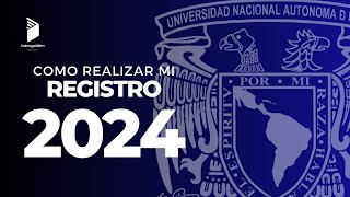 ¿COMO REALIZAR EL REGISTRO PARA EL EXAMEN A LA UNAM 2024 LICENCIATURA [upl. by Erasmus]