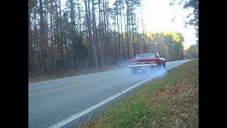 73 Rustang Project First Burnout  One Tire Fire  Crazy Wheel Hop [upl. by Verney]