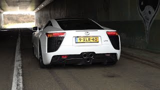 Lexus LFA Tokyo Edition  FAST Acceleration SOUNDS amp REVS [upl. by Llien]