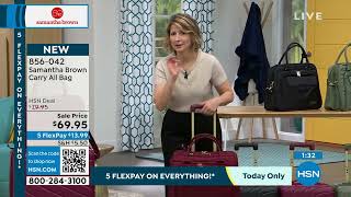 Samantha Brown Embossed Rolling CarryItAll Bag [upl. by Rudd411]