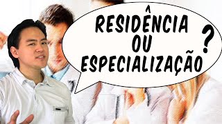 Diferença entre residência médica e especialização [upl. by Boone]