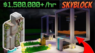 ✅ THE BEST Iron Golem Farm on SkyBlock Tutorial  OP Mob Grinder  Spawner  116 NetherGames [upl. by Wrigley]