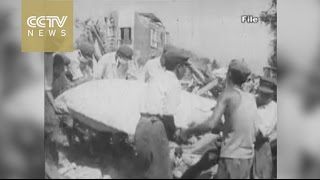 Watch Original blackandwhite footage of the aftermath of the deadly Tangshan Earthquake in 1976 [upl. by Drawd]