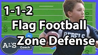 4 on 4 Flag Football 112 Zone Defense [upl. by Aninaig575]