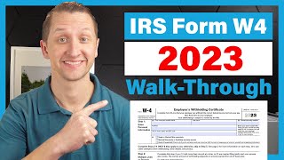 How to fill out the IRS Form W4 2023 [upl. by Monie]