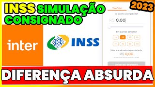 SIMULAÇÃO CONSIGNADO INSS BANCO INTER 2023 [upl. by Eeryn347]