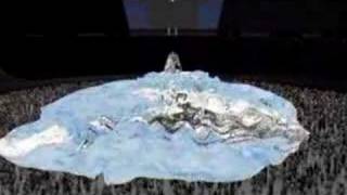 Papaioannou  2004 Olympics Opening  Björk Oceania 3D Sim [upl. by Nivlak]