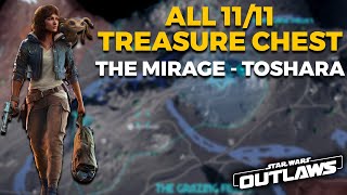 All 1111 The Mirage Treasure Chest Location Toshara  Star Wars Outlaws [upl. by Lipcombe]