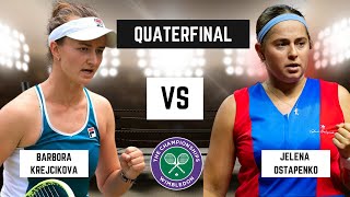 WTA LIVE JELENA OSTAPENKO VS BARBORA KREJCIKOVA WTA WIMBLEDON OPEN 2024 TENNIS PREVIEW STREAM [upl. by Alyk]