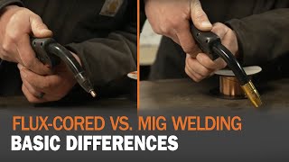 Flux cored vs MIG Welding Basic Differences [upl. by Almallah952]