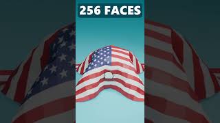 🇺🇸 USA Flag Cloth Simulation blender shorts simulation america [upl. by Yee]