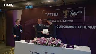 TECNO AND AFC ANNOUNCE GLOBAL SUPPORTER PARTNERSHIP [upl. by Nitsrek]