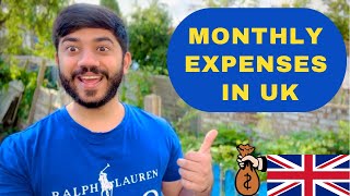 Living Cost Per Month in UK 2024 🇬🇧 My Monthly Expenses in UK as an International Student 🇬🇧 uk [upl. by Layol]