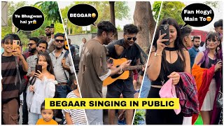 5 Beggar भिखारीGroup Singing Hindi Songs  Delhi Public Shocking😱 Reactions Prank Video Jhopdi K [upl. by Edveh]