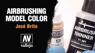 Airbrushing Vallejo Model Color [upl. by Rani]