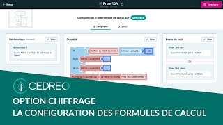 Chiffrage Cedreo  la création de formules de calcul [upl. by Nna]