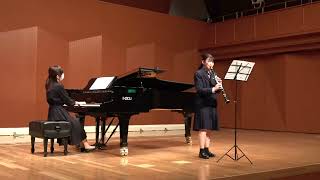 第4回 Kクラリネットコンクール 中学の部 第１位 ／ 永田由奈 14才 ／ HRabaud：Solo de Concours ／ ラボー：ソロ ドゥ コンクール ／ Pf 浜上恵梨子 [upl. by Betteanne566]