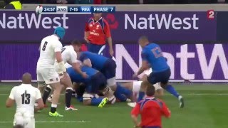 Big Hit Rugby quotCourtney Lawes nearly killed Plisson with this enormous tacklequot [upl. by Cassell]