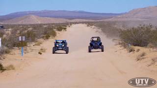 Drag Race Polaris RZR XP Turbo S vs CanAm Maverick X3 X RC [upl. by Nirre]