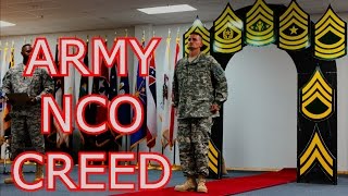 Life of a US Army Soldier  THE NCO CREED  CREED OF THE NONCOMMISIONED OFFICER  US ARMY [upl. by Baskett]