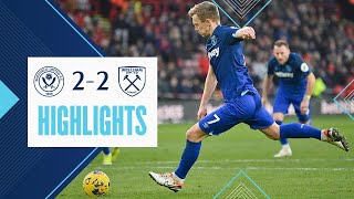 Sheffield United 22 West Ham  Hammers Denied In Stoppage Time  Premier League Highlights [upl. by Xever]