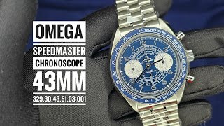 Omega Speedmaster Chronoscope CoAxial Master Chronometer 43mm 32930435103001 [upl. by Yeca]