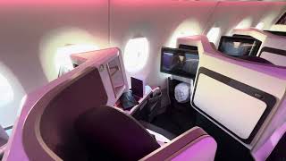 Virgin Atlantic A3501000 Upper Class interior [upl. by Haidabej297]