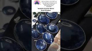 Sodalite crystal stone pendant  Healing Crystal Shop India Mumbai  919833824682 [upl. by Odraleba]