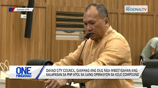 One Mindanao Davao City Council giawhag ang DILG nga imbestigahan ang kalapasan sa PNP [upl. by Llejk]