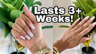 HOW TO MAKE PRESS ON NAILS LAST  GEL CURING AT HOME [upl. by Elwina842]