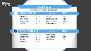 Little Lever CC 1st XI v Farnworth CC 1st XI [upl. by Raynor]