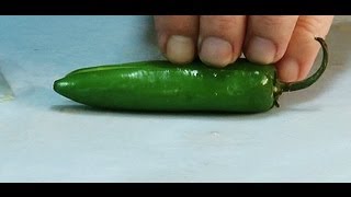 Best Way To Cut Up A Serano Pepper [upl. by Ahsinel]