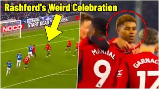 Manchester United Fans Question Rashfords State of Mind After Weird Goal Celebration [upl. by Cohlier]