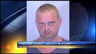 Pinellas Co deputy charged with DUI manslaughter in court today [upl. by Tanney]