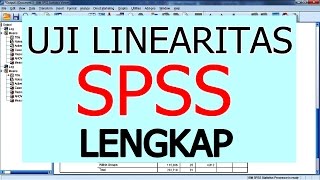 Cara Uji Linearitas dengan SPSS Paling Mudah [upl. by Ayouqes]