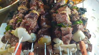 brochette de viande بروشات اللحم المشوي بطريقة بسيطة وسهلة [upl. by Ahsikrats]