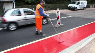 Rood Fietspad Aanleggen Possehl Spezialbau [upl. by Heiner773]