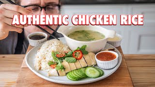 The Greatest Chicken And Rice Dish To Ever Live Hainanese Chicken Rice [upl. by Melan]