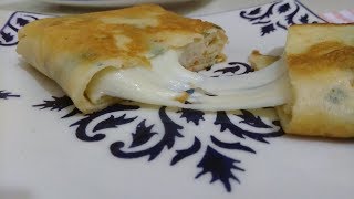 Kahvaltı ve Çay saatlerine Tavada Kolay Krep Börek Tarifi  AŞIRI Kolay [upl. by Ailaro]