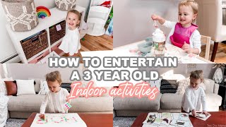 HOW TO ENTERTAIN A 3 YEAR OLD INDOOR ACTIVITIES FOR TODDLERS Tres Chic Mama [upl. by Ramberg]