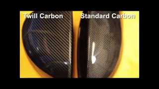 Comparing Real Carbon Fiber Patterns The Difference between Twill and Standard Carbon [upl. by Bianca359]