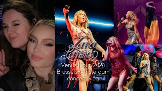 Zara Larsson venus tour  brussel  amsterdam concert vlog 2024 [upl. by Enitsua]