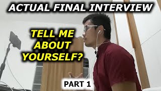 Actual Call Center FINAL INTERVIEW Question and Answer TELL ME ABOUT YOURSELF Part 1 2023 BPO HIRED [upl. by Katie159]